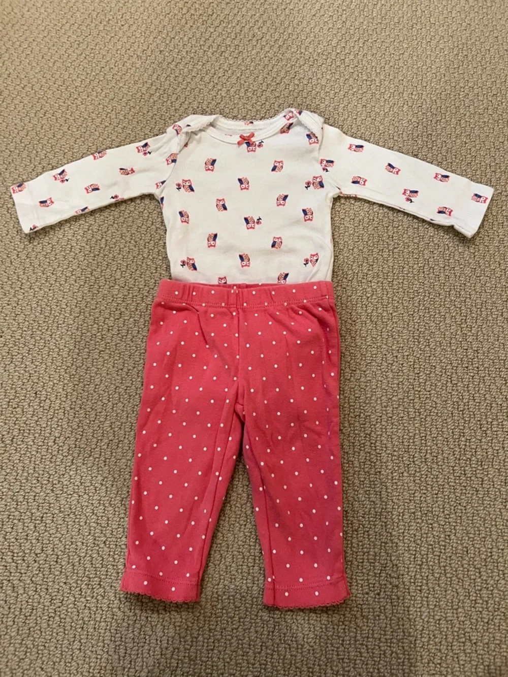 Baby Girl Outfit Bundle 3 Months 6pc Carter’s Sets Tops Everyday Clothes - Picture 3 of 8